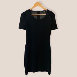 Scotch & Soda Black Knit Bodycon Dress
